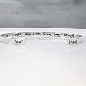 Grief Gift for Loss of a loved one - Memorial Gift Mom Dad Brother - Sympathy Gift - Miscarriage Gift - Angel wing bracelet