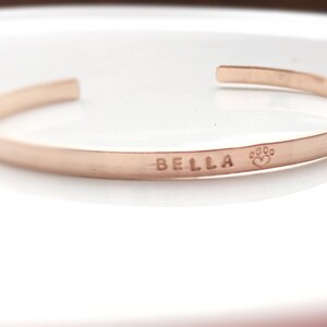 Personalized Pet Memorial Bracelet - Pet Lover Gift - Dog or Cat Memorial Bracelet - Gift for Pet Loss - Dog Loss Gift bild 3