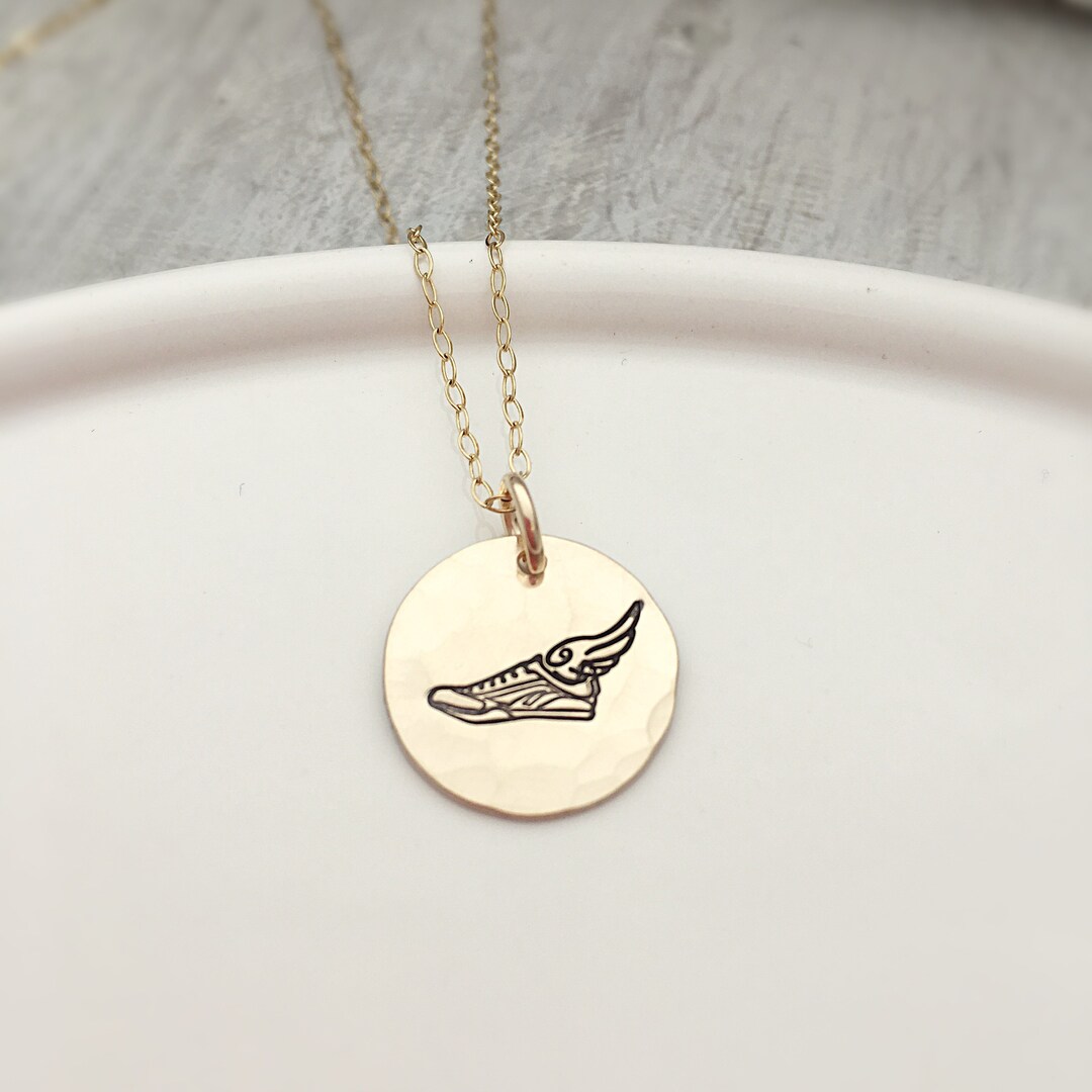 Runner Gift for Her Track Necklaces for Seniors Cross Etsy