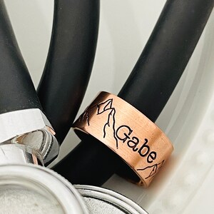 Nurse Graduation Gift - Stethoscope ID Tag - Stethoscope charm - Mountain Stethoscope Tag, Male Nurse Gift
