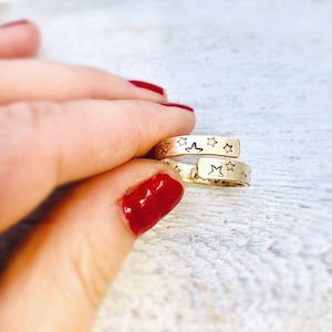 Celestial Star Ring: Inspirational Hidden Message Wrap Ring