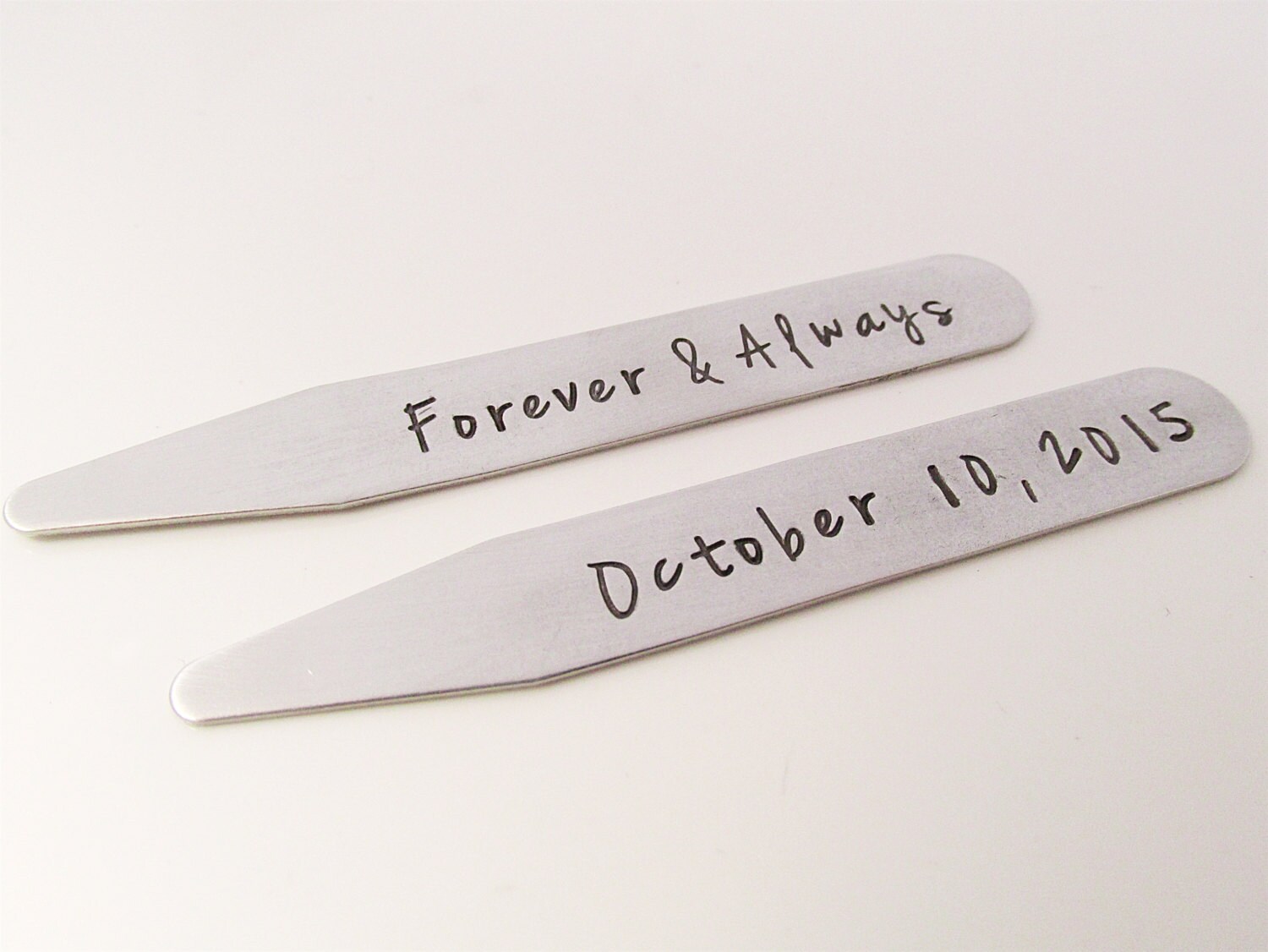 Personalized Collar Stays Groom Gift Stainless Steel Etsy
