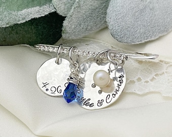 Something Blue Personalized Gift for Bride, Something Blue Bridal Charm Pin, Custom Wedding Charm,  Bouquet Pin