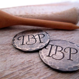 Personalized Golf Ball Markers set of 2  - Groomsman Gift