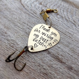 Father of the Groom Gift Personalized Fishing Lure - Father Gift from Daughter In Law   - Wedding - My Best Catch - Fishing Gift for Him