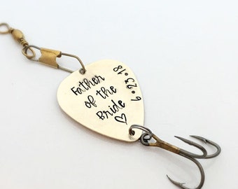 Father of the Bride Gift Personalized Fishing Lure - Father Gift from Daughter  - Wedding - Dad Gift - Gift for Him - Fishing - Gift to Dad