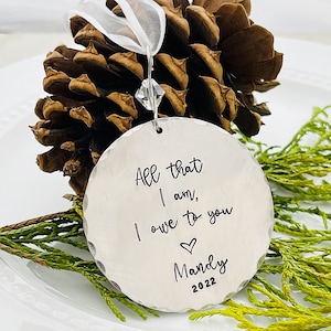 Mother of the Bride Gift, Mom Gift, Personalized Ornament, Christmas gift for Mom from daughter