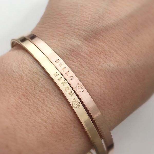 Personalized Pet Memorial Bracelet - Pet Lover Gift - Dog or Cat Memorial Bracelet - Gift for Pet Loss - Dog Loss Gift