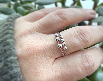 Fidget Ring • Anxiety Ring • Minimalist Ring •  Dainty Stacking Ring • Spinner Rings • Anxiety Jewelry
