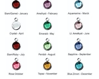 Add a  Swarovsi channel set crystal   for custom hand stamped necklaces
