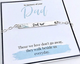 Grief Gift - Loss of Father - In Memory of Dad - Remembrance Gift - Grief Bracelet