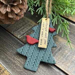 Custom Memorial Ornament, Loss of Mom Grandma, Personalized Remembrance Christmas Ornament, Cardinal Memorial Gift