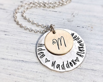 Personalized Jewelry Gift for Mom - Family Necklace, Mothers Necklace, Mother Gift Personalized Necklace - Mothers Day Gift for Grandma