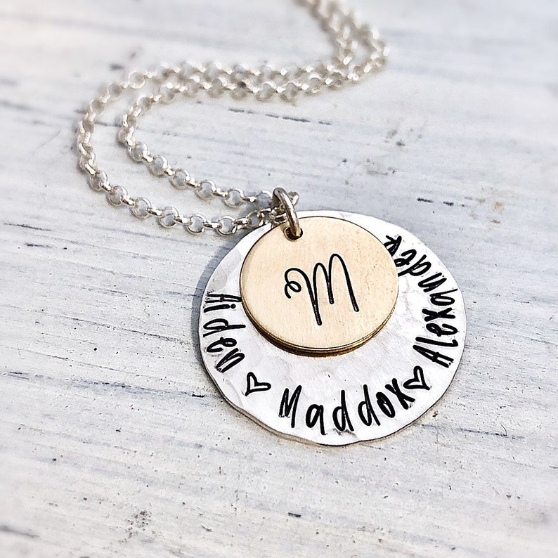 Personalized Jewelry Gift for Mom Family Necklace Mothers Etsy