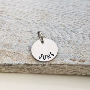 Hand Stamped Pewter Disk