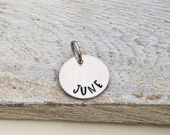 Hand Stamped Pewter Disk