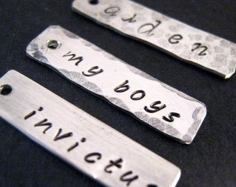 Sterling Silver Rectangle Tag