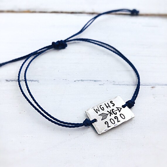 XC Bracelet Cross Country Bracelet Running Bracelet Wax Cord