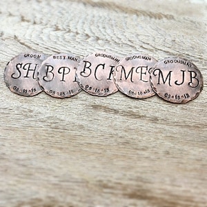 Personalized Golf Ball Marker - Groomsman Gifts - Copper Golf Ball Marker - Personalized Groomsman Gifts - Wedding Party - Gift for golfer