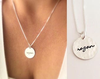Personalized Disk Necklace | Custom Name Necklace | Personalized Gift for her | Gifts Under 30 for Mom Mother’s Day