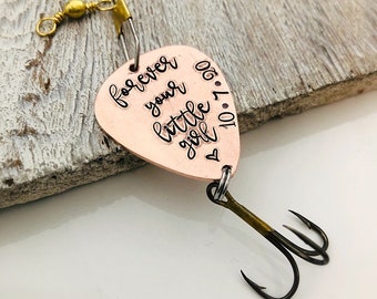 Forever your little girl - Father of the Bride Gift, Personalized Fishing Lure - Father Gift from Daughter, Gift for Dad - Personalized Gift