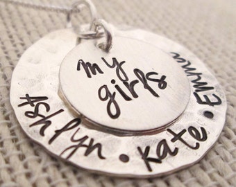 Mom Gift from Daughter - Personalized Jewelry - My Girls Necklace - Mothers Necklace - Personalized Gift for Mom - Mother Gift - Nana Gift