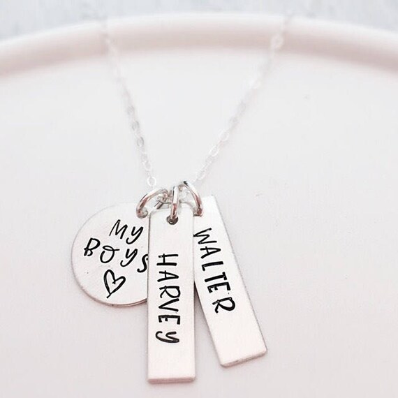 mom of boys necklace