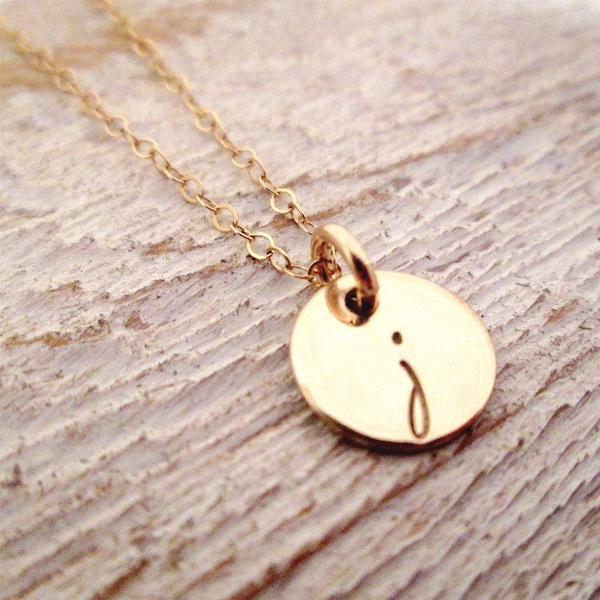 Gold Initial Necklace - Gold Personalized Necklace - 14k Solid Gold Necklace - Mother's Necklace - Fine Jewelry - Custom Initial Necklace