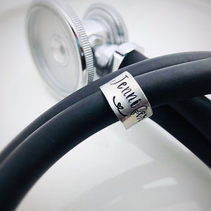 Nurse Gift - Stethoscope ID Tag - Stethoscope charm - Stethoscope Name Tag - Nurse Graduation Gift - Littman ID - Veterinarian Gift