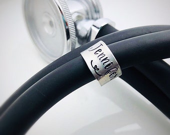 Nurse Gift - Stethoscope ID Tag - Stethoscope charm - Stethoscope Name Tag - Nurse Graduation Gift - Littman ID - Veterinarian Gift