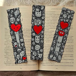 Love Doodles Bookmark Set