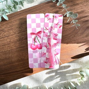 Cherry and Bows Bookmark