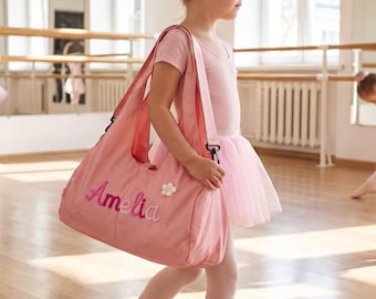 Personalized Kids Duffel Gym Bag, Custom Sports&Dance Bag, Custom Gym Bag, Custom Backpack ,Travel Bag,Vacation Luggage, Christmas Gift