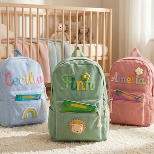 Custom Embroidered Name Toddler Backpack: Personalized toddler backpack,Back to School Kid Gift,Preschool School Bag, Backpack With Name
