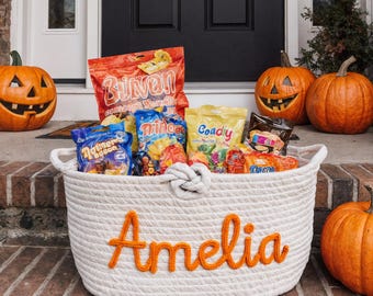 Custom Baby Shower Name Basket,Personalized Baby Name Cotton Basket Gift, Toys Storage Basket,Nursery Gift,Custom Baby Gifts,Christmas Gift
