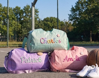Personalized Kids Duffel Gym Bag, Custom Sports&Dance Bag, Custom Gym Bag, Custom Backpack ,Travel Bag,Vacation Luggage, Christmas Gift