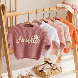 Personalisierter Baby Pullover, Personalisierter Baby Pullover, Baby Geschenke, Weihnachtsgeschenk