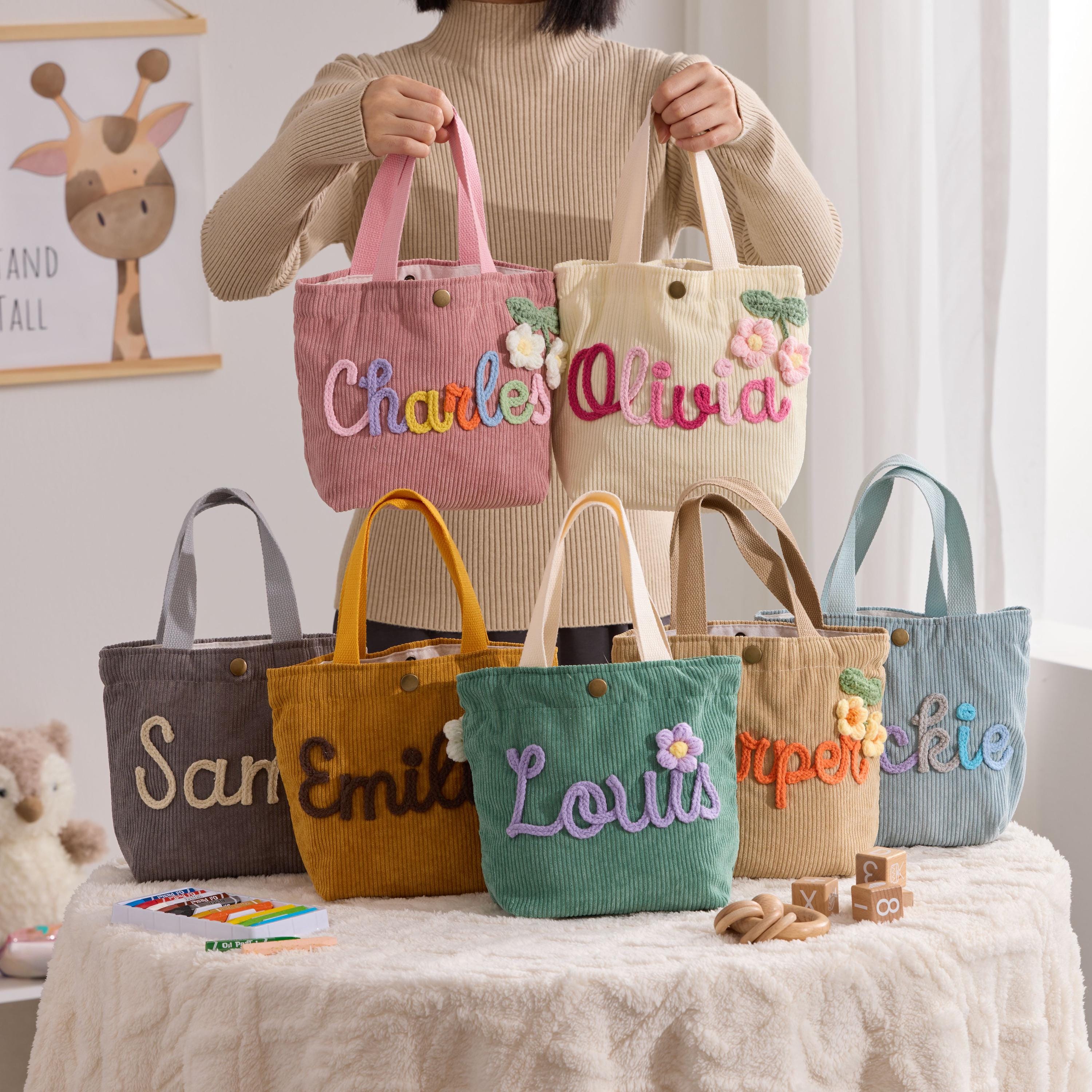Custom Name Handbag,Personalized Handbags, Baby Shower Gifts, Children's handbags, Customized Gifts, Traveling Handbag, Baby Name Gift