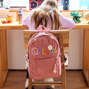 Custom Embroidered Name Backpack, Custom Toddler Backpack, Preschool Backpack,Custom School Bag,School Bag for Kids, Kids Backpack, Backpack