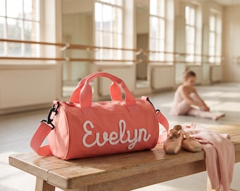 Personalized Kids Duffel Bag, Sports&Dance Bag, Custom Gym Bag, Daily Activity Bag,Hospital Bag,Vacation Travel Luggage, Back To School Gift
