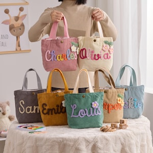 Custom Name Handbag,Personalized Handbags, Baby Shower Gifts, Children's handbags, Customized Gifts, Traveling Handbag, Baby Name Gift