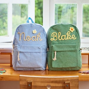 Sac à dos personnalisé avec nom brodé, Sac à dos personnalisé pour tout-petit, Sac à dos préscolaire, Cartable personnalisé, Sac d'école pour enfant, Sac à dos pour enfant, Sac à dos