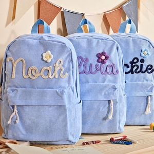 Sac à dos personnalisé avec nom brodé, Sac à dos personnalisé pour tout-petit, Sac à dos préscolaire, Cartable personnalisé, Sac d'école pour enfant, Sac à dos pour enfant, Sac à dos