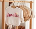 Custom Embroidered Baby Name Sweater, Baby Name Sweater, Embroidered Sweater, Personalised baby Jumper, Baby Gifts,Custom Cardigan,Knit Gift