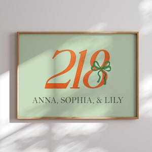 Custom Girls Dorm Room Door Signs, Dorm Room Sign, Personalized College Door Sign, For College Gifts, Custom Dorm Sign