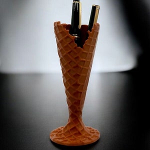 Waffel Stifthalter - Lustiges und einzigartiges Schreibtischzubehör, perfekt für die Organisation von Stiften und Bürobedarf, ideales Geschenk für Feinschmecker