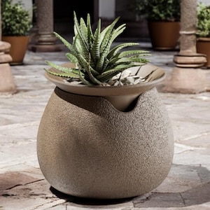 HydraGlobe - Self Watering Pot, Modern Space-Saving Design for Indoor & Outdoor Use | Wick Included