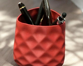 Luxe gewatteerde pennenhouder | Elegante bureauorganizer | Verkrijgbaar in meerdere kleuren