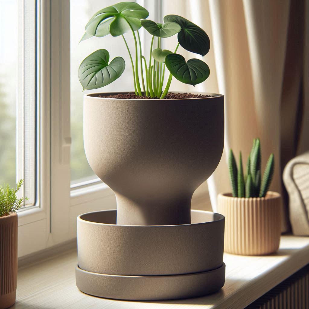Vaso autoirrigável GrailGarden | Design icônico do Santo Graal | Várias cores | Vaso moderno para decoração de interiores para casa e escritório