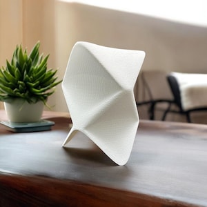 Lampada origami illuminata – Luce moderna ispirata alla carta, illuminazione ambientale unica, perfetta per l'arredamento della casa e come regalo